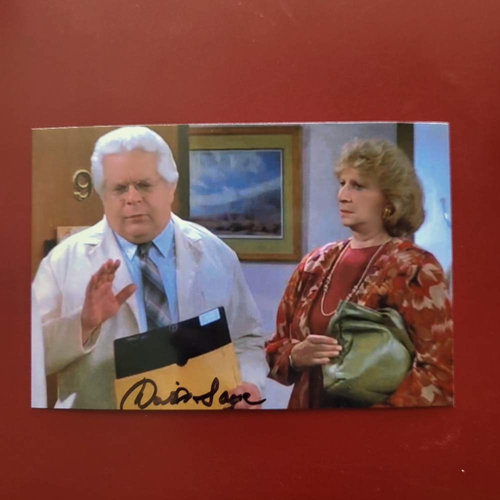 David Sage Seinfeld Hand Signed 4x6 Autograph L